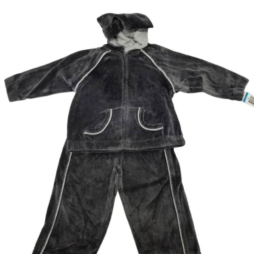 Green Dog Charcoal Grey Y2K Cotton/Polyester Track Suit Kids 24 Months NWT